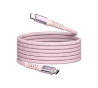Verbatim Cable de carga USB C PD 3.0 de 60 W, cable de carga rápida compatible con iPhone 16 Pro Max, iPhone 15, Samsung, MacBook Air, iPad, Pixel 9, color rosa