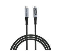VERBATIM Cable de carga y sincronización USB-C a USB-C 240 W, pantalla de 40 Gbps, 120 cm