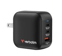 Cargador de Pared Universal Verbatim Mini GaN Wall Charger/ 2xUSB Tipo-C/ 1xUSB/ 70W