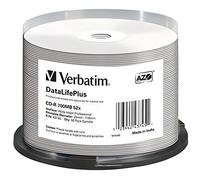 Verbatim CD-R 50 Pack Spindle - Professional, 700MB 52x printable discs for high-speed data storage, ideal for external drives, CE certified.