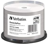 Verbatim cd-r 52x datalifeplus 700 mb 50 pieza(s)