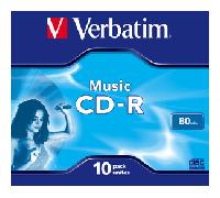 Verbatim Music CD-R 700 MB 16x 10 pieza(s)