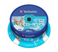 Verbatim CD-R AZO Wide Inkjet Printable 700 MB 52x 25 pieza(s)