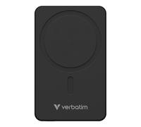 Verbatim Charge 'n' Go Essentials MagSafe - Cargador magnético para iPhone 16/15/15/14/13/12 Pro/Pro MAX (10.000 mAh, 15 W, Incluye Cable USB-C a USB-C), Color Negro