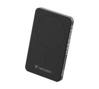 Power Bank Verbatim 5000 mAh Slim Carga Rápida MagSafe 20W USB-C Inalámbrico Negro