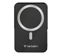 Verbatim - Charge ''n'' Go Magnetic Wireless Polímero de litio 10000 mAh Cargador inalámbrico Negro