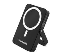 Verbatim Charge 'n' Go MagSafe Power Bank 10.000 mAh Negro 15 W Magnético - PD 22W Función de Carga rápida LED y Soporte Plegable para iPhone 16/15/14/13/12 Pro/Pro MAX - Incluye Cable USB-C