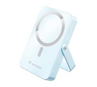 Verbatim Charge 'n' Go MagSafe Power Bank 10.000 mAh Azul 15 W Magnético - PD 22W Función de Carga rápida LED y Soporte Plegable para iPhone 16/15/14/13/12 Pro/Pro MAX - Incluye Cable USB-C