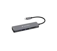 Verbatim Concentrador USB-C Essentials – 6 puertos, HDMI 4K, SD/MicroSD, USB-A 2.0/3.0, USB-C 3.0/3.2