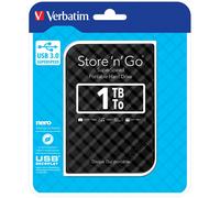 Verbatim Disco Duro Portátil Store 'n' Go USB 3.0 de 1 TB en color Negro