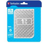 Verbatim Disco Duro Portátil Store 'n' Go USB 3.0 de 1 TB en color Plateado