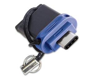 Verbatim Dual - Unidad USB 3.0 de 64 GB - USB-C / USB-A - Azul