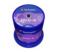 Verbatim Dvd+r 4.7gb 16x 100 Units One Size Matt Silver