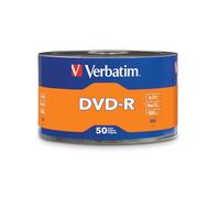 Verbatim DVD-R 16x 4.7GB DVD-R 50pieza(s) - DVD+RW vírgenes (4,7 GB, DVD-R, 50 Pieza(s), 120 min, 16x)