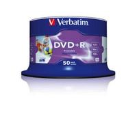Verbatim DVD+R Wide Inkjet Printable No ID Brand 4,7 GB 50 pieza(s)