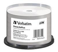 Verbatim DVD-R 4,7 GB Imprimible Térmica 16x Cakebox 50 Unidades
