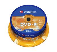 Verbatim DVD-R 4.7GB/120Min/16x Cakebox paquete de 25