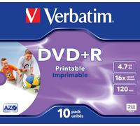 VERBATIM DVD+R 4.7GB 16X PK10