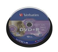 Verbatim DVD+R Advanced AZO+ Vírgenes de DVD 16x 4,7 GB LightScribe Surface Version 1.2 10 Unidades en Spindle