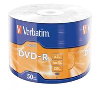 Verbatim DVD-R Data Life 4.7GB 16X Matt Siver Sur 50er-Pack Wrap Plata (DVD-ROM)