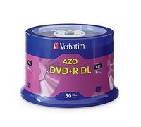 Verbatim DVD+R DL 8.5GB 8X con Superficie de Marca, 50pk husillo