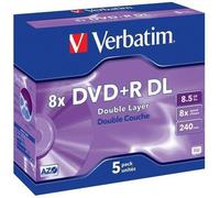 VERBATIM DVD+R DL 8.5GB 8X PK5