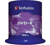 Verbatim dvd+r matt silver 4,7 gb 100 pieza(s)