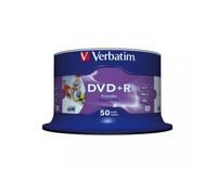 Verbatim DVD+R Wide Inkjet Printable No ID Brand 4,7 GB 50 pieza(s)
