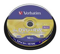 Verbatim DVD+RW 4.7GB - DVD+RW Matt Silver regrabables (10 Unidades)