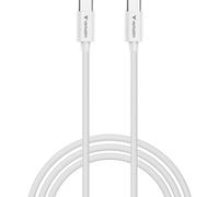 Verbatim Essentials - Cable de carga USB C a USB-C (3 m, 100 W, PD 3.0, cable de carga rápida, USB C, cable de carga rápida para iPhone 17, 16, 15 Pro, Samsung Galaxy S24, S23, iPad Pro, MacBook Air