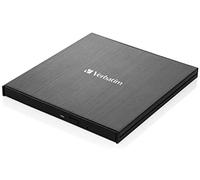 Verbatim external slimline unidad de disco óptico blu-ray rw negro