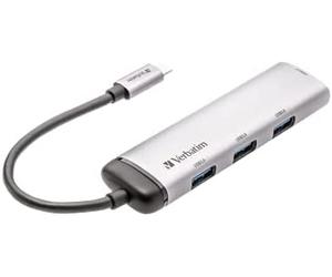 Verbatim hub multipuertos usb-c 4 puertos usb 3.2 gen 1