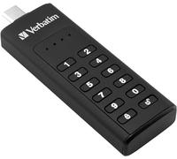 Verbatim Keypad Secure - Unidad USB-C de 64 GB Cifrada con un teclado integrado de acceso - Negro