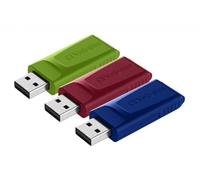Verbatim Memorias USB, Azul/Verde/Rojo One size Verbatim Azul/Verde/Rojo