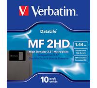 Verbatim MF2-HD DataLife - Pack de 10 disquetes 3.5", Formato Pc