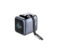 Verbatim Mini GAN - Cargador de Viaje (70 W, con Pantalla y Cable USB-C) | Gan Charger - Cargador rápido con USB-A, USB-C, EU y Reino Unido para Apple MacBook, iPad, iPhone 15 - iPhone 17, Samsung