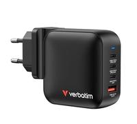 Cargador de Pared Universal Verbatim Mini GaN Wall Charger/ 3xUSB Tipo-C/ 1xUSB/ 100W