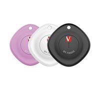 Verbatim My Finder - Juego de 3 rastreadores Bluetooth para Mochila, Maleta, Cartera, Llaves, etc. Compatible con Apple ¿Dónde está? » con batería reemplazable