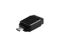 Verbatim - Nano - Unidad USB de 16 GB con adaptador Micro USB - Negro