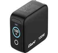 Cargador de pared universal gan para viaje verbatim mini gan charger con pantalla/ 2xusb tipo-c/ 1xusb/ 100w