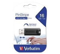 Verbatim PinStripe 3.0 - Unidad USB 3.0 de 16 GB  - Negro