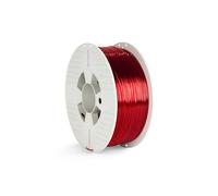 VERBATIM 55054 - Filamento PET-G, rojo, transparente, 1,75 mm, 1 kg