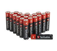 VERBATIM Pilas alcalinas AA Premium I 1,5V I AA-LR6 Mignon I Pilas Mignon AA I Pilas para MP3, cámara, Control Remoto, rasuradora y Mucho más I Pila alcalina Premium I 20 Unidades