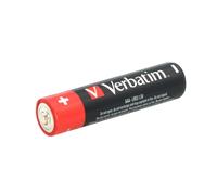 Verbatim Pilas alcalinas AAA, Alcalino, Cilíndrico, 1,5 V, 10 pieza(s), AAA, Negro, Rojo