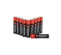 VERBATIM Pilas alcalinas AAA Premium I 1,5V I AAA-LR03 Micro I Pilas AAA I Pilas para Reproductor de MP3, cámara, Control Remoto, rasuradora y más I Pila alcalina Premium I 10 Unidades