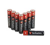 Verbatim Pilas alcalinas AAA Premium 1,5V (AAA-LR03) para cámara, control remoto y MP3 – 8 unidades