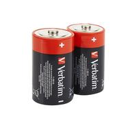 VERBATIM Pilas alcalinas Premium I 1,5V I Pila D-LR20 Mono I Pilas alcalinas D I baterías para Radio, cámara, Linterna, Control Remoto y Mucho más I Pila alcalina Premium I 2 Unidades