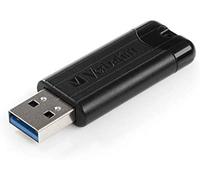 Verbatim Memoria USB Pinstripe 64 GB USB 3.0 Retráctil Negro