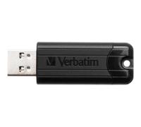 Verbatim 49318 64GB Store'n'Go Pinstripe USB 3.0 Flash Drive, Black