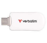 Verbatim Plectra USB-C Flash Drive 128GB Blanco